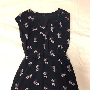 Madewell Navy floral dress